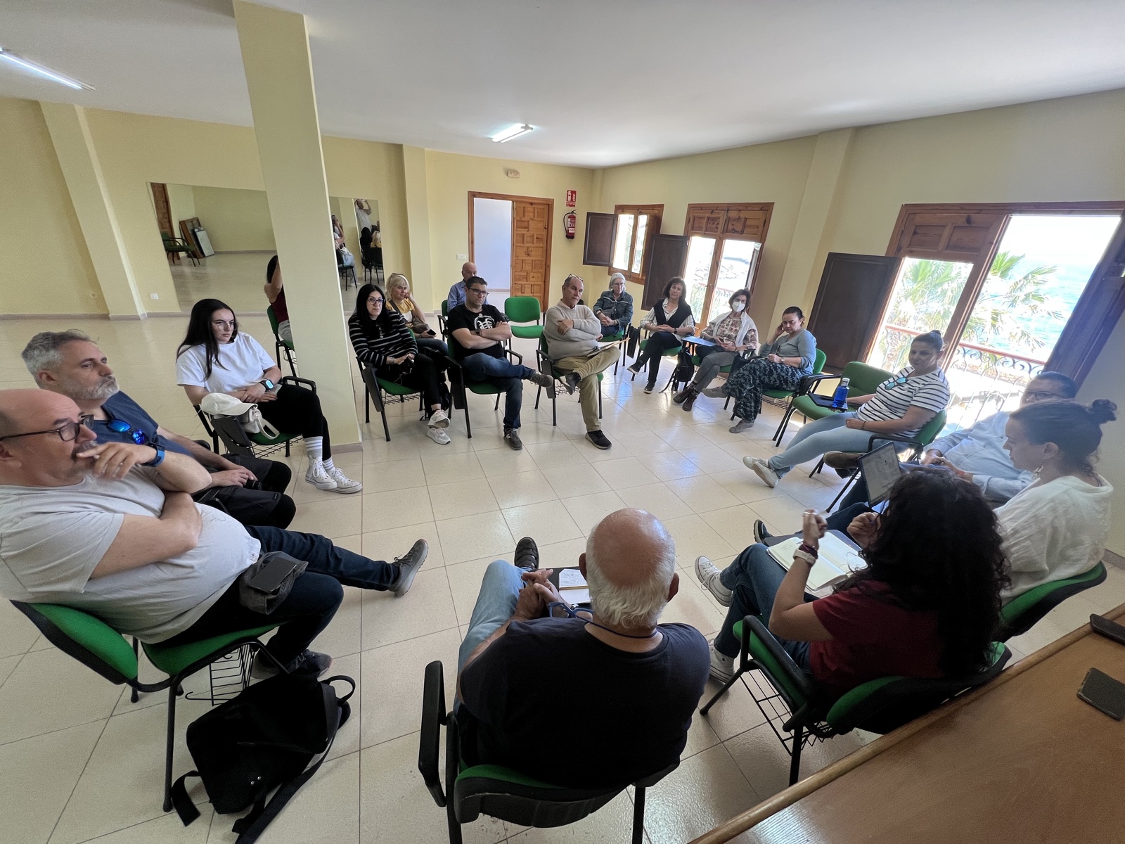 Reunión de trabajo con el presidente Juan Grima Cervantes